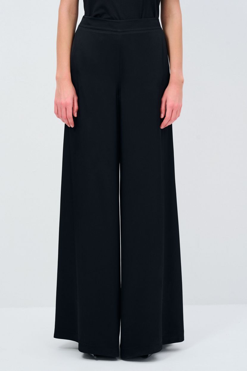 Siyah Geniş Paça Pantolon 153L9498000-001 | lmb