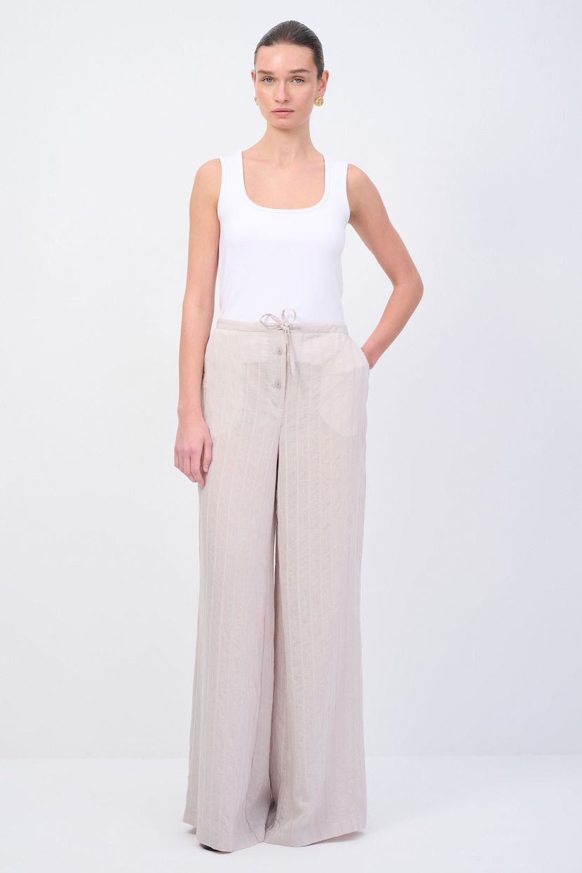 Mink Striped Trousers 153M2175000-859 | lmb